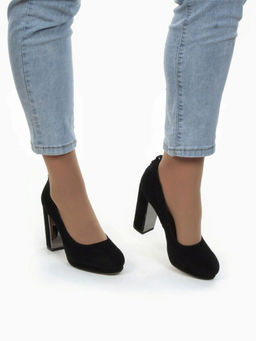 06-X0616-H187-K20 BLACK Туфли женские (натуральная замша)