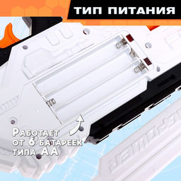 Бластер Storm blaster, стреляет мягкими пулями, работает от батареек - Woow toys фото 6