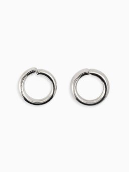 Набор для создания украшений "Минимум" колечки, кримпы, цепочки, цвет серебро