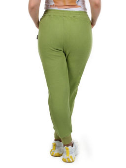 02 GREEN Брюки спортивные женские на флисе (100% хлопок) 7986 - Фабричный китай фото 6