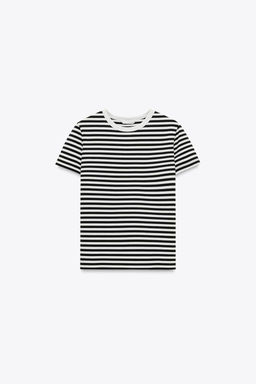 SHORT SLEEVE INTERLOCK T-SHIRT - Zara фото 9