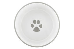 Набор 2 мисок для домашних питомцев 400 мл 13,5*13,5*5 см Лапка на белом и сердечки керамика - Elan gallery фото 6