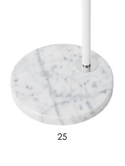 Торшер напольный BayerLux «Атлант», Е27, 40 Вт, подставка камень, 26×55×185 см, белый