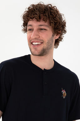 Erkek Bisiklet Patl_ Yaka Lacivert Pijama Tak_m_ Sepette S_rpriz _ndirim - U.s. polo assn фото 2