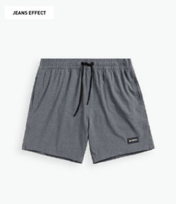 ATLANTIC KMB-215 Шорты мужские пляжные Jeans Effect серый фото 2
