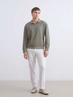 Polo Yaka Erkek Sweatshirt