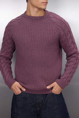 TRENDYOL MAN Ekru Casual Unisex Regular Fit Yunlu Bisiklet Yaka Sac Orgu Detayl? Triko Kazak TMNAW22KZ2059 - Trendyolmilla фото 75