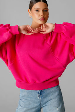 Арт. 15110/2 Свитшот женский укороченный one size (42-50) Цвет:фуксия - Калинка фото 18