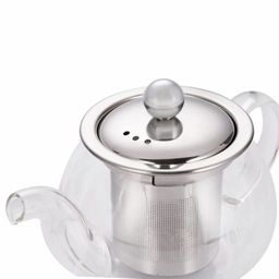 7046 GIPFEL Чайник заварочный BRILLIANS 300мл. Материал корпуса: боросиликатное стекло. Материал крышки и фильтр-сита нерж. сталь.  фото 4