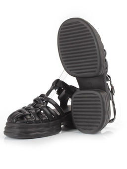 08-PEAG48-1 BLACK Босоножки женские (натуральная кожа) - Фабричный китай фото 12