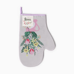 Варежка-прихватка Доляна Букет 20х28 см, 35% хл, 65% пэ, ватин 250 г/м2  фото 4