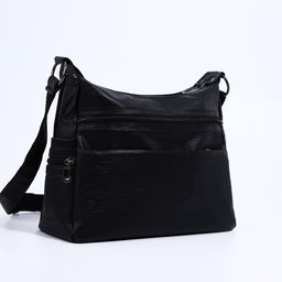 Сумка-мешок на молнии цвет чёрный - Simaland фото 3