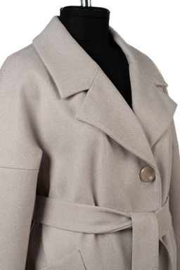 01-11936 Пальто женское демисезонное (пояс) - El podio фото 10