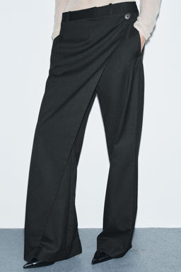 ZW COLLECTION PINSTRIPE PAREO TROUSERS - Zara фото 2