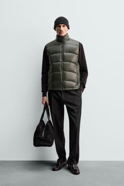 80% DOWN - 20% FEATHER WATER-REPELLENT QUILTED GILET ORIGINS - Zara фото 9