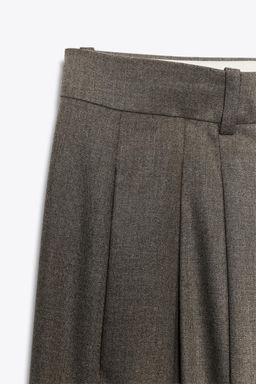 WIDE-LEG TROUSERS WITH DARTS ZW COLLECTION - Zara фото 5