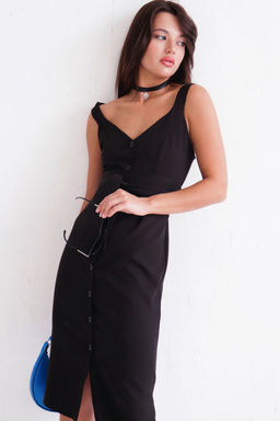 Сарафан классический чёрный - Martichelli фото 5