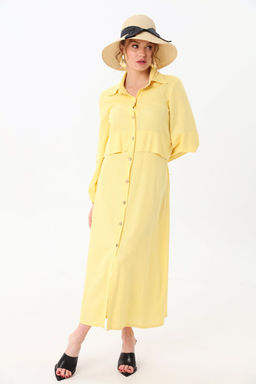 Платье NIKVA н944-3 лимонный  фото 3