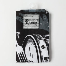 Цена за 2 шт. Полотенце кухонное Rock'n'roll 35х60 см - Доляна фото 5