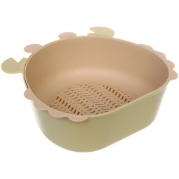 Цена за 2 шт. Дуршлаг пластиковый "SEGRETO" Краб 27*24,5*10см оливковый