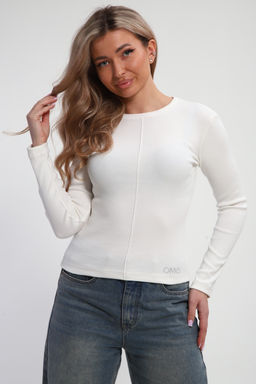 Лонгслив женский облегающий со швом ЛГ-03