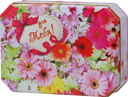 Черный дракон. 8 марта. Шкатулка Многоцветие 80 гр. жест.банка