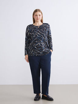 Beli Lastikli Dokulu Kad?n Pantolon