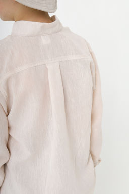 Рубашка в полоску Лен, черная - Inzibe фото 37