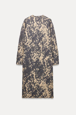KNIT JACQUARD COAT - Zara фото 8