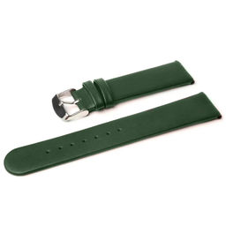 Ремешок для часов натуральная кожа зеленый 16 мм C5-16green