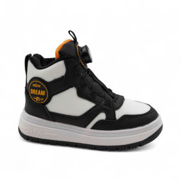 Зимние кроссовки на меху А7187-6 черно белые - BONCY фото 2