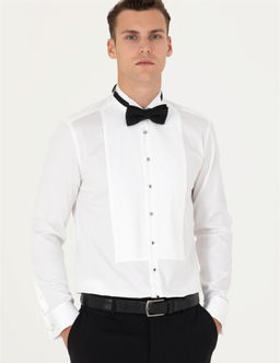 Beyaz Slim Fit Smokin G_mlek