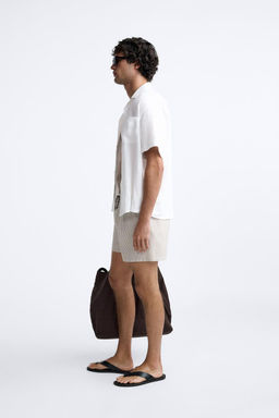 REGULAR GOFRE KUMAS DENIZ SORTU - Zara фото 35