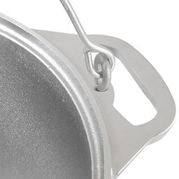 Котел алюминиевый "Походный" 8л, д28см, h18см, литой, металлическая жаропрочная крышка (Россия)