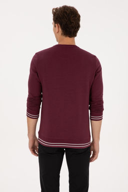 Erkek Bordo Sweatshirt