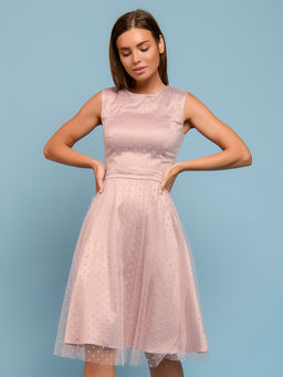 Платье цвета пыльной розы длины миди - 1001dress фото 2