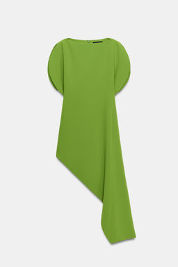 VESTIDO ASIM?TRICO ZW COLLECTION / Verde - Zara фото 7