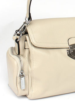 Сумка женская натуральная кожа GU 2033-3626, 1отд, плечевой ремень, бежевый SALE 259846 - Adelia фото 4