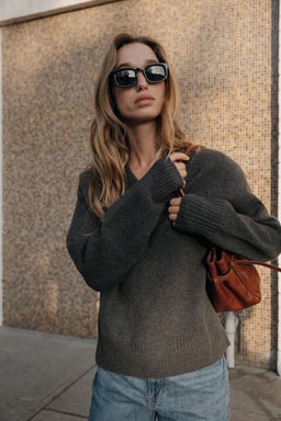 KNIT V-NECK JUMPER - Zara фото 10