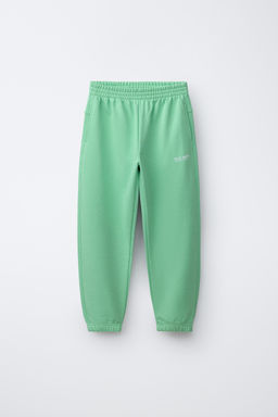 PANTAL?N JOGGER TEXTO / Verde claro