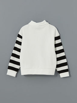 Polo Yaka K?z ?ocuk Kal?n Sweatshirt - Waikiki фото 3