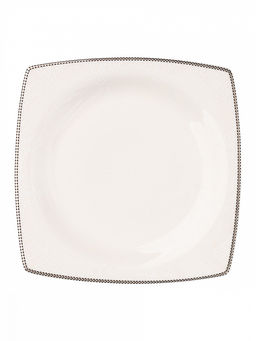 Тарелка сервировочная D27 белый фарфор