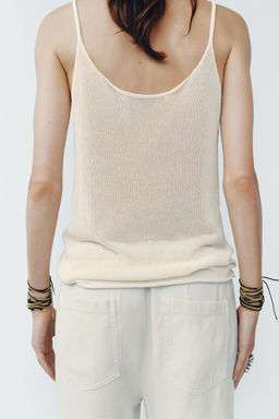 KNITTED STRAPPY TOP - Zara фото 24