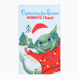 Набор полотенец Доляна Праздник уже близко 28х46 см - 6 шт, 100% хл, рогожка 164 г/м2  фото 4