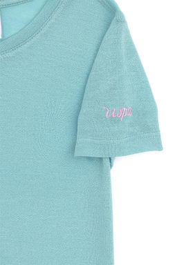 U. S. Polo Assn / Мятная трикотажная футболка для девочек с круглым вырезом - U.s. polo assn фото 5