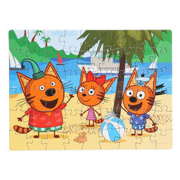 Цена за 20 шт. Пазл «Три кота», 54 элемента