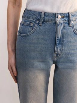 Джинсы прямого фита с высокой посадкой регулярной длины ZR2604092315-102 / Zarina