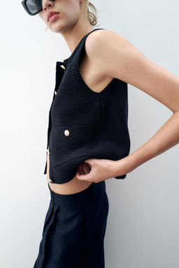 PLAIN KNIT TOP - Zara фото 2