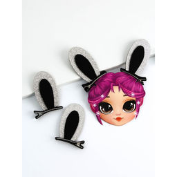 Заколки-ушки для волос Девчуля, ушки зайки, 1 х 5 х 9 см - Art beauty фото 5