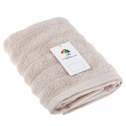 Полотенце махровое "Шелковый путь" 50х90см, хлопок 100%, светло-бежевый (Китай)